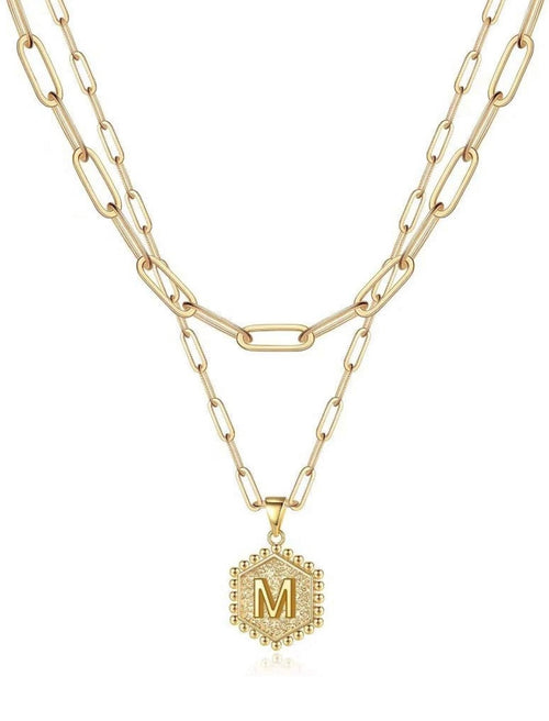 Beautiful Gold Layered Initial Necklaces (A-Z)